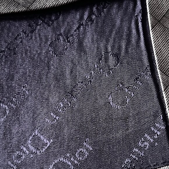 Christian Dior Vintage Grey Silver 100% Silk Neck Tie - Picture 7 of 7